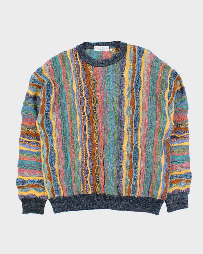 Vintage Fantasie Di Settembra Coogi Style Wool Blend Jumper - L