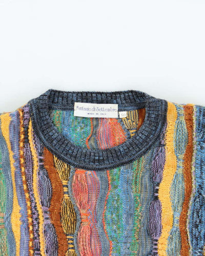 Vintage Fantasie Di Settembra Coogi Style Wool Blend Jumper - L