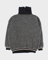 Vintage Volud Wool Nordic Quarter-zip Jumper - M