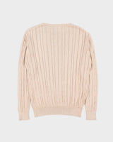Vintage 90s Burberry Lightweight Cable Knit Jumper - M