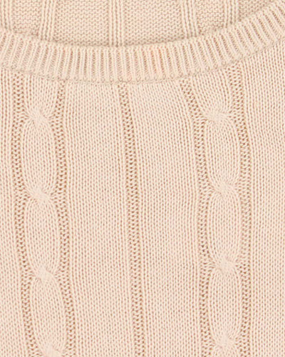 Vintage 90s Burberry Lightweight Cable Knit Jumper - M