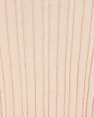 Vintage 90s Burberry Lightweight Cable Knit Jumper - M