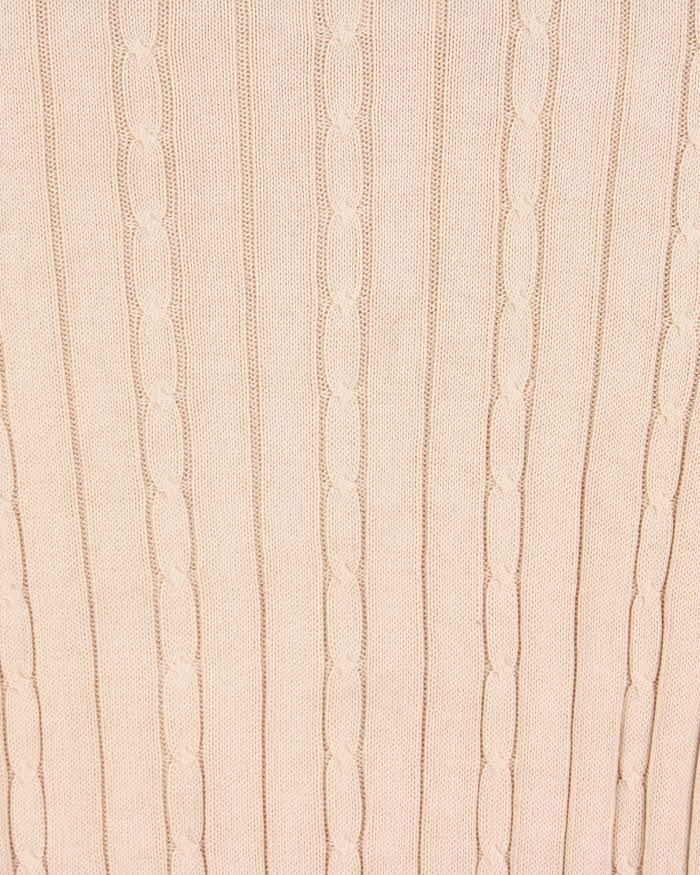 Vintage 90s Burberry Lightweight Cable Knit Jumper - M