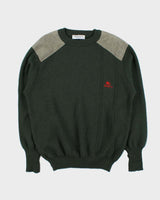 Vintage 90s Burberry Wool Military Style Jumper - L