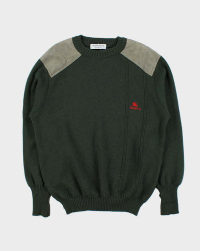 Vintage 90s Burberry Wool Military Style Jumper - L