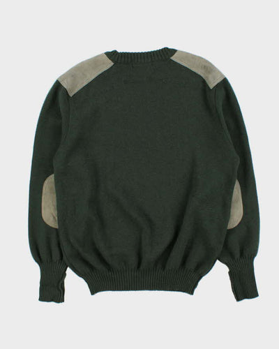 Vintage 90s Burberry Wool Military Style Jumper - L