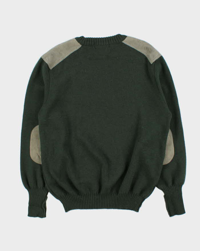 Vintage 90s Burberry Wool Military Style Jumper - L