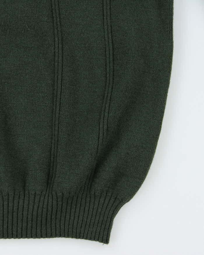 Vintage 90s Burberry Wool Military Style Jumper - L