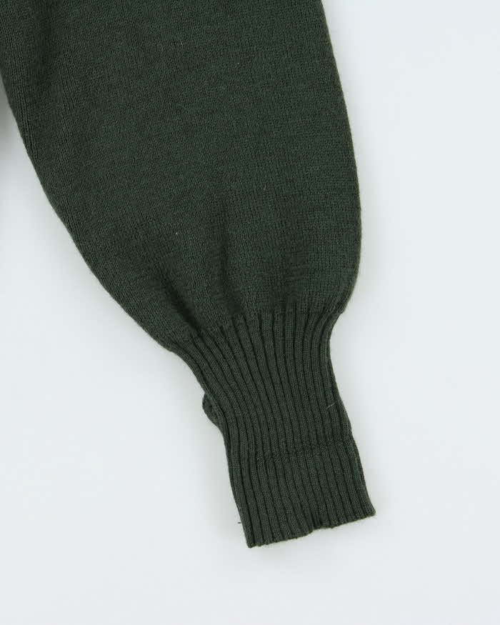 Vintage 90s Burberry Wool Military Style Jumper - L