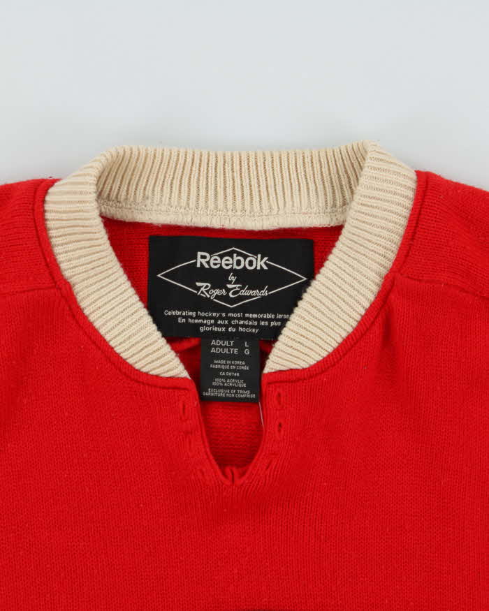 Vintage 90s Montreal Canadiens NHL Knit Jersey - L
