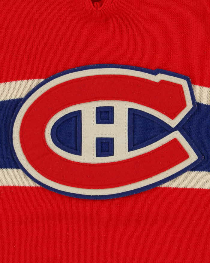 Vintage 90s Montreal Canadiens NHL Knit Jersey - L