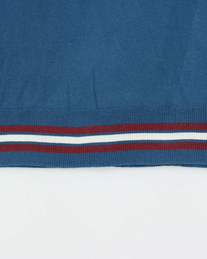 Vintage Burberry Silk Blend Embroidered Logo Crewneck Knit Jumper - M