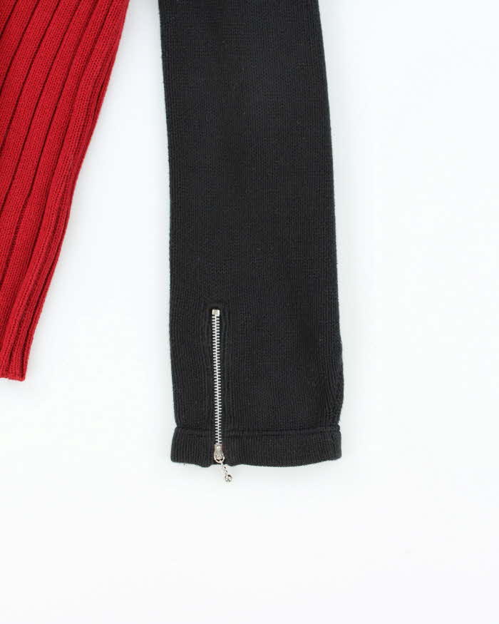 Vintage 90s Tommy Hilfiger Racing Embroidered Ribbed Crewneck Knit Jumper - L