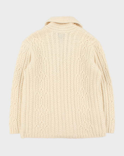 Vintage Ralph Lauren Wool Chunky Knit Cardigan - XL