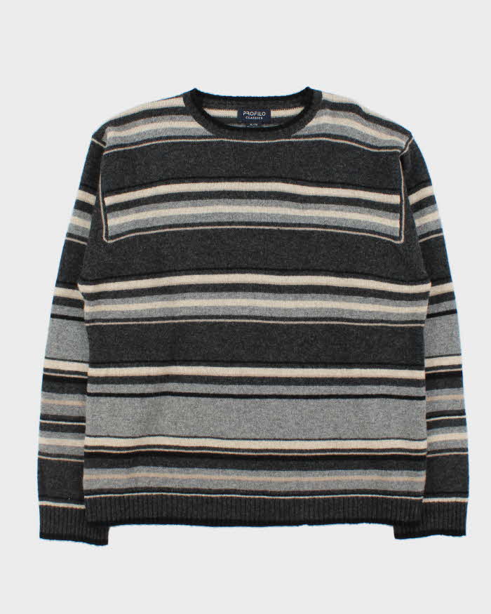 Vintage Profilo Stripe Wool Jumper - XL