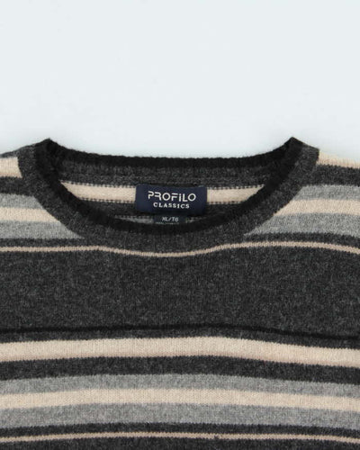 Vintage Profilo Stripe Wool Jumper - XL