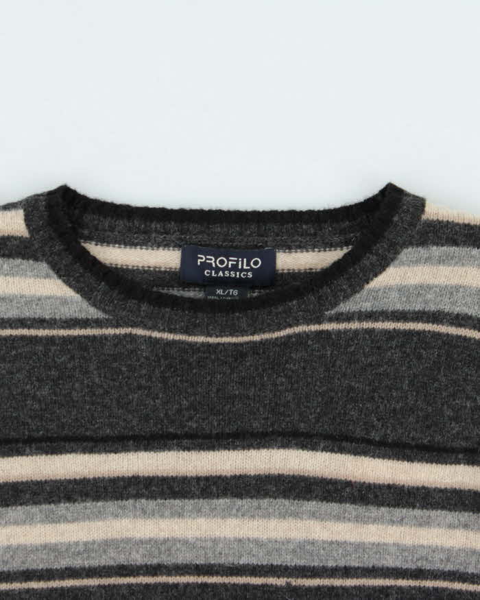 Vintage Profilo Stripe Wool Jumper - XL