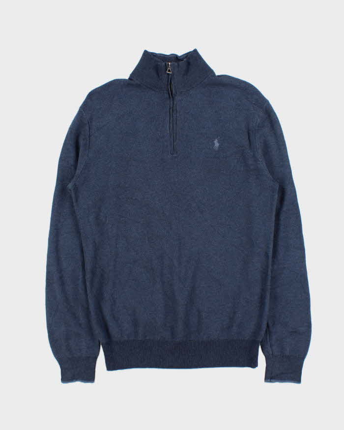 Vintage Polo Ralph Lauren Pima Cotton Quarter-Zip Jumper - S