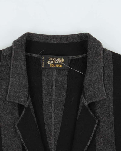 Vintage 1980s Jean Paul Gaultier Equator Striped Wool Cardigan - M