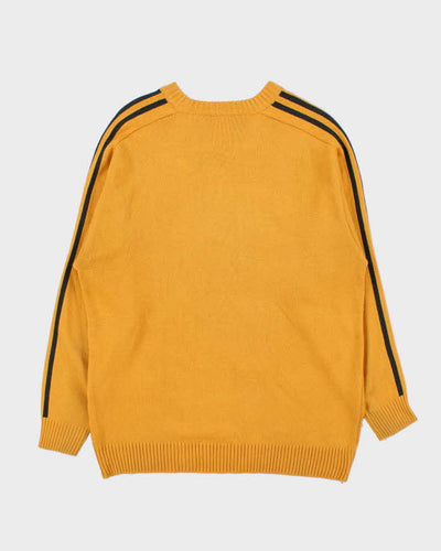 Vintage Y2K 00s Adidas Mustard Crewneck Knit Jumper - M