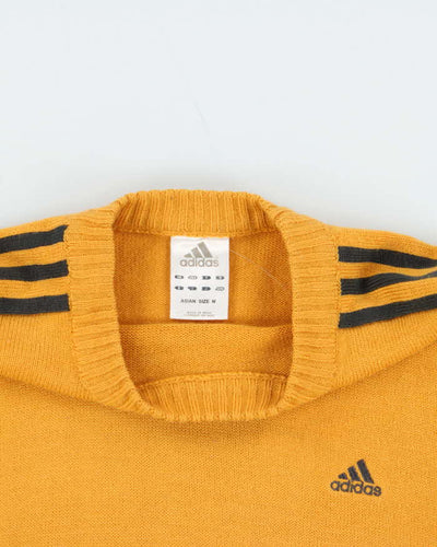 Vintage Y2K 00s Adidas Mustard Crewneck Knit Jumper - M