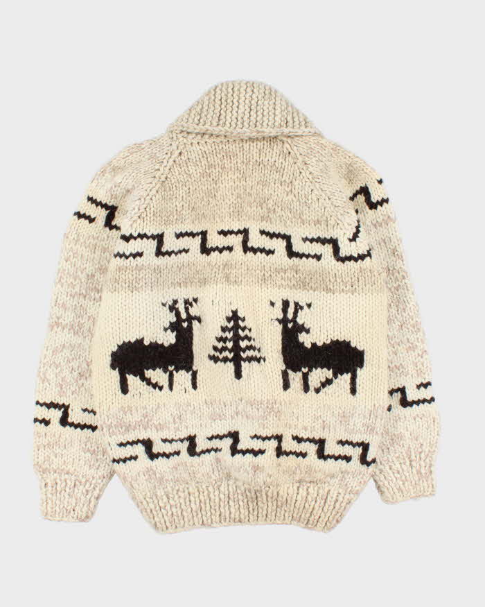 Vintage Handknit Cowichan Heavyweight Cardigan - M
