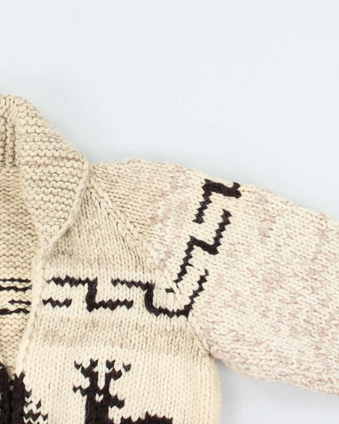 Vintage Handknit Cowichan Heavyweight Cardigan - M