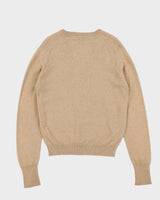 Vintage 1980s St Michaels Pure Cashmere V-Neck Knit Sweater - M