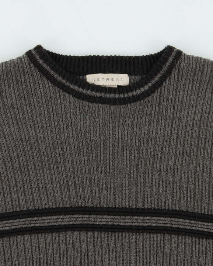 Vintage 90s Retreat Knit Jumper - S