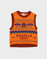 Vintage 1990s JC De Castelbajac Sport Russian Golf Knit Sweater Vest - L