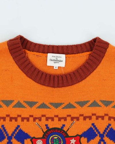 Vintage 1990s JC De Castelbajac Sport Russian Golf Knit Sweater Vest - L