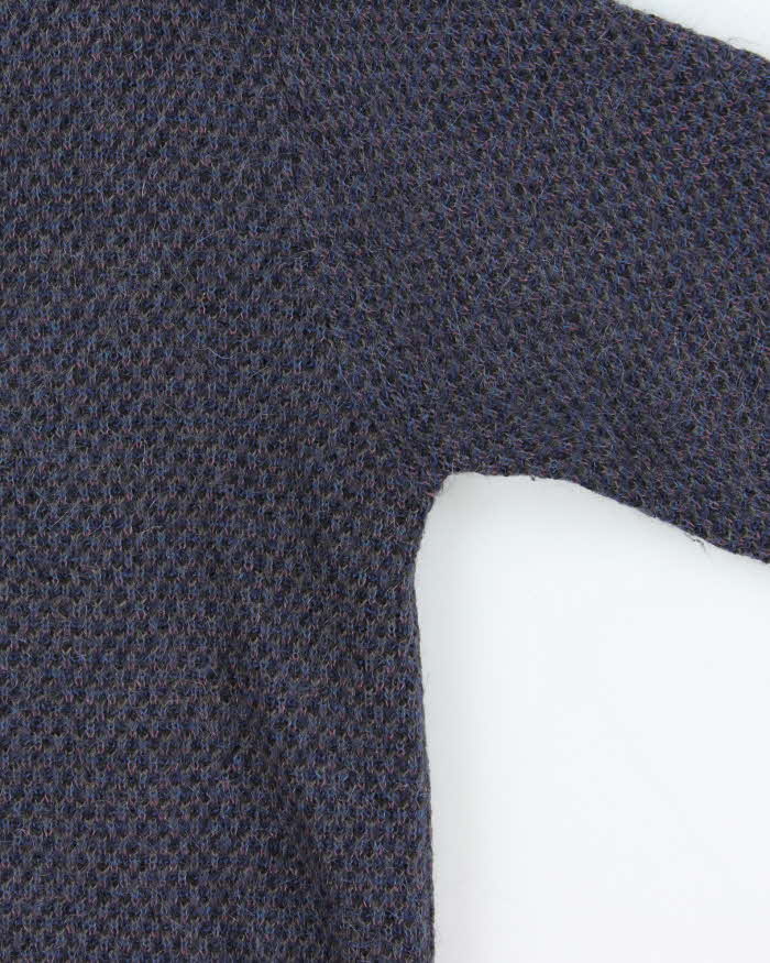 Vintage 1980s Stefano Ricci Mohair Blend V-Neck Sweater - M