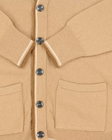 Vintage 1970s Jaeger Lambswool Logo Cardigan - M