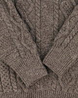 Vintage 1990s Black Sheep GB Pure Oiled Wool Chunky Cable Knit Sweater - L