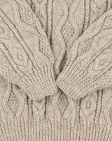 Vintage 1990s Pure Wool Chunky Oversized Cable Knit Sweater - L