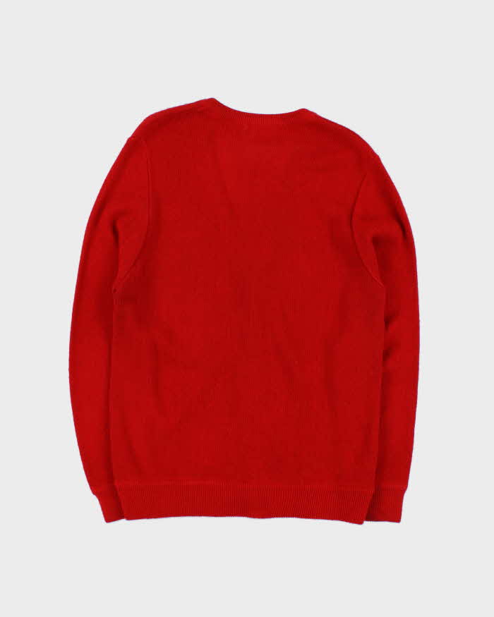 Vintage 1970s Lacoste Wool Knit Cardigan - M