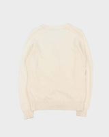 Vintage Y2K 00s Playboy Pale Pink Cotton Knit Cardigan - M