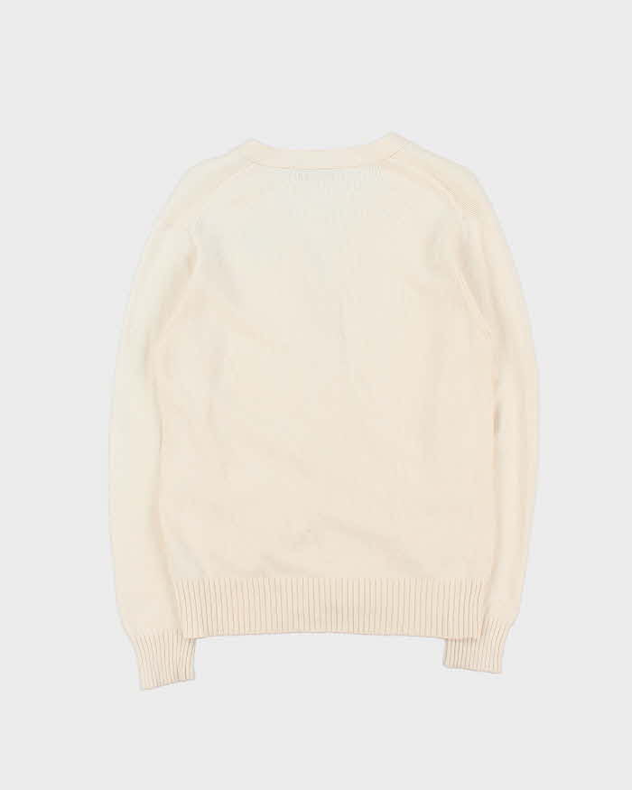 Vintage Y2K 00s Playboy Pale Pink Cotton Knit Cardigan - M