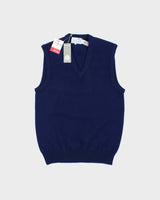 DSWT Vintage 1980s Lambswool V-Neck Knit Sweater Vest - M