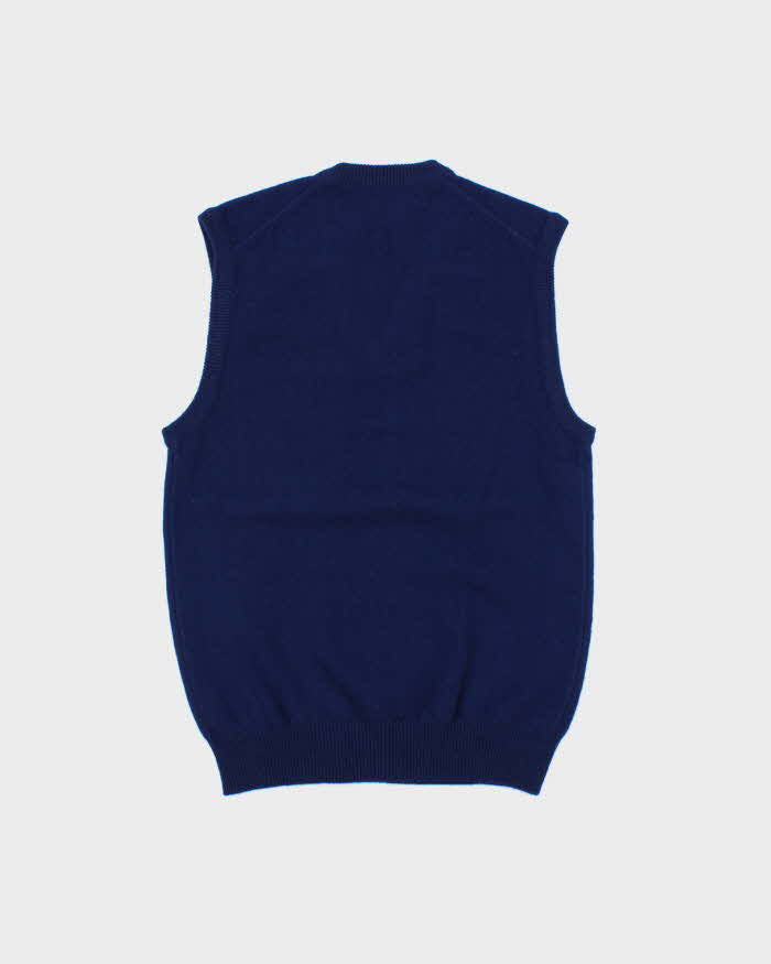 DSWT Vintage 1980s Lambswool V-Neck Knit Sweater Vest - M