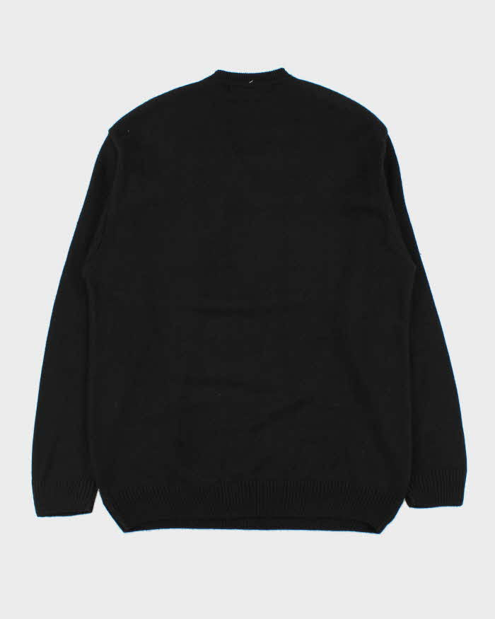 Vintage 00s Cashmere Blend V-Neck Argyle Knit Sweater - XL