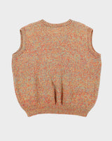 Vintage 1990s Chunky V-Neck Boxy Knit Sweater Vest - L