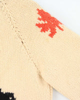 Vintage 1980s Cowichan Canadian Chunky Heavyweight Wool Zip-Up Knit - L