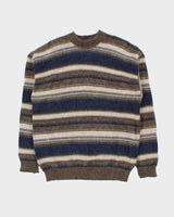 Vintage Cottonfield Stripe Wool Jumper - XL