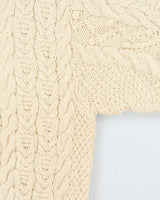 Vintage Free Spirit Forever Aran Knit Wool Jumper - L
