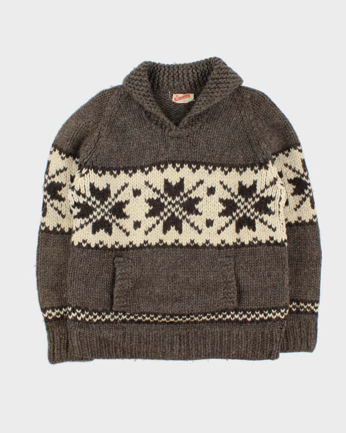 Vintage Handmade Wool Chunky Knit Jumper - M