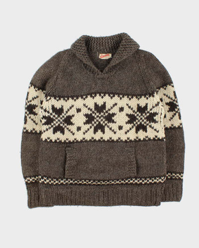 Vintage Handmade Wool Chunky Knit Jumper - M