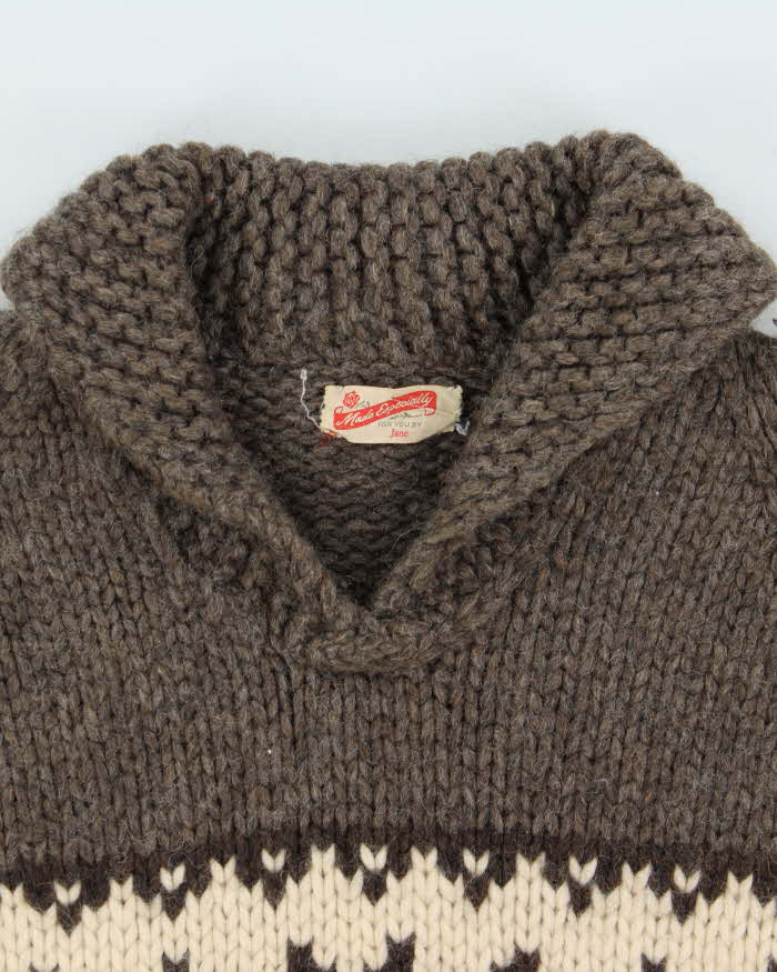 Vintage Handmade Wool Chunky Knit Jumper - M
