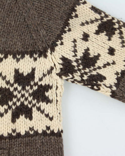 Vintage Handmade Wool Chunky Knit Jumper - M