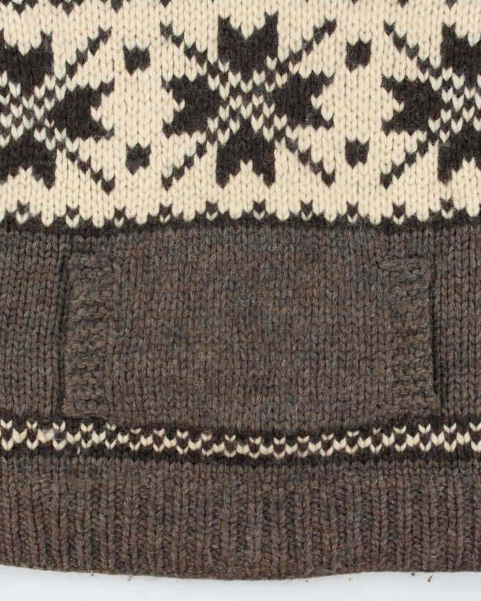 Vintage Handmade Wool Chunky Knit Jumper - M